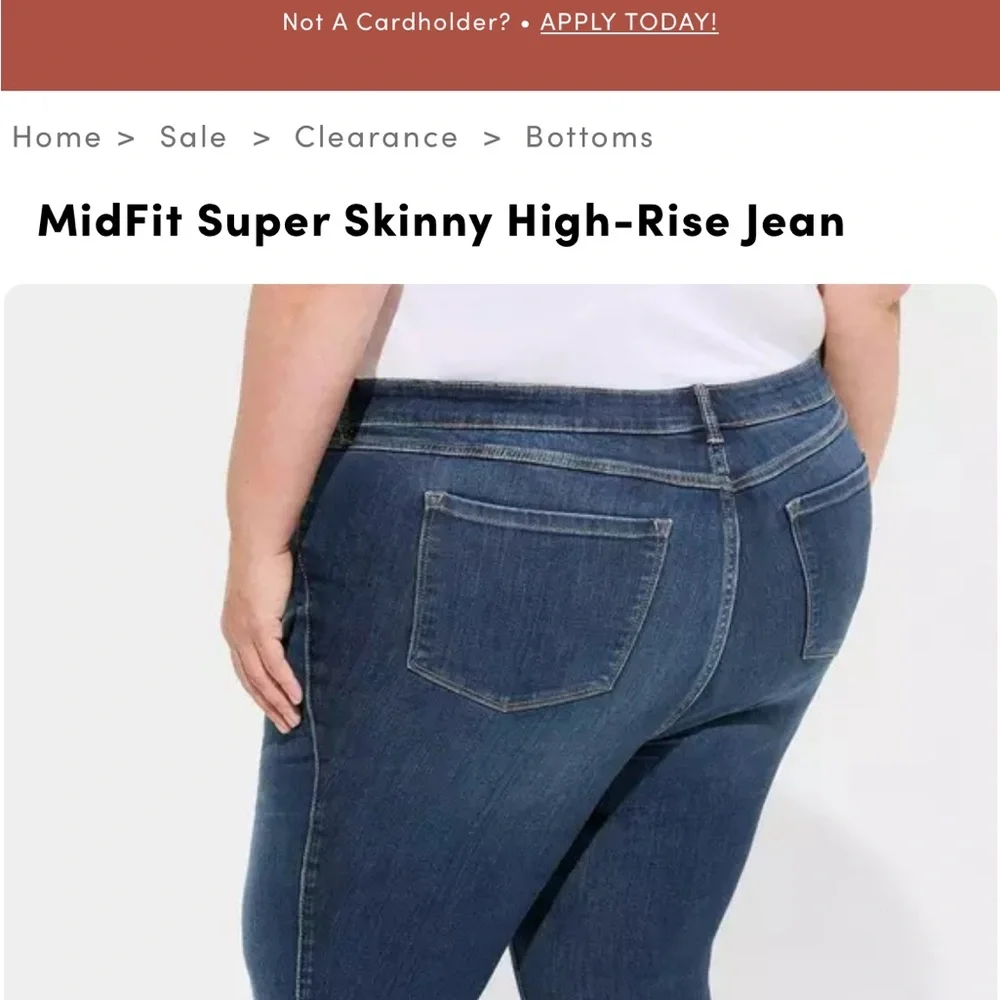 Torrid MidFit Super Skinny High-Rise Jeans - Picture 5 of 14